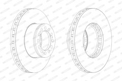 FERODO FCR181A — Тормозной диск