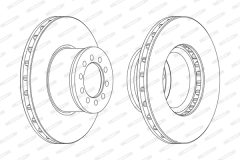 FERODO FCR186A — Тормозной диск
