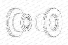 FERODO FCR189A — Тормозной диск