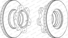 FERODO FCR208A — Тормозной диск
