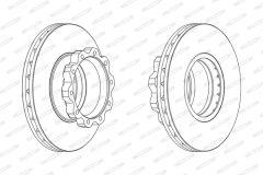 FERODO FCR215A — Тормозной диск