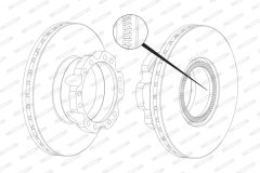 FERODO FCR226A — Disc de frână
