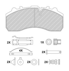 FERODO FCV1598B — Plăcuțe de frână disc