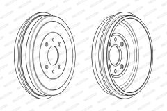 FERODO FDR329006 — Tambur de frână