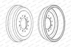 FERODO FDR329091 — Tambur de frână