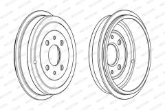 FERODO FDR329211 — Tambur de frână