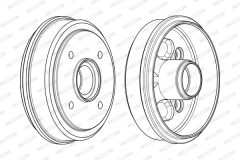 FERODO FDR329246 — Тормозной барабан