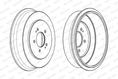 FERODO FDR329334 — Тормозной барабан