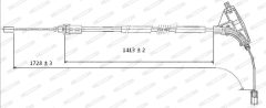 FERODO FHB432416 — Cablu frână de mână