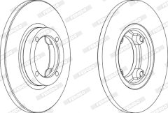 FERODO DDF1076X — Тормозной диск