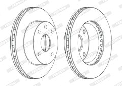 FERODO DDF1257C — Disc de frână