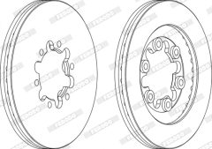 FERODO DDF1398X — Disc de frână