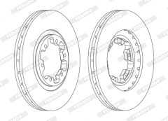 FERODO DDF1626C — Disc de frână