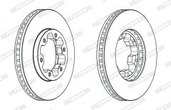 FERODO DDF2412X — Тормозной диск