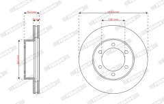FERODO DDF2435 — Disc de frână