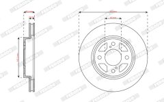 FERODO DDF2921C — Тормозной диск