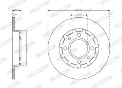 FERODO DDF2985C — Disc de frână