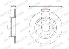 FERODO DDF3179C — Тормозной диск