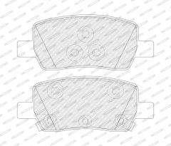FERODO FDB5488 — Plăcuțe de frână disc