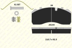 KALE 29145 300 14 — Plăcuțe de frână disc