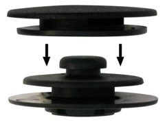 RESTAGRAF 1485 — Clips fixare covoraș