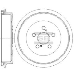 Hi-Q SD4665 — Тормозной барабан