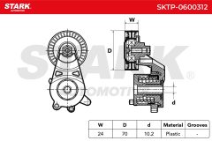Stark SKTP-0600312 — Натяжной ролик поликлинового ремня