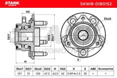 Stark SKWB-0180152 — Set rulment roată