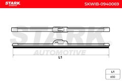 Stark SKWIB-0940069 — Lamelă ștergător parbriz