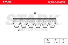 Stark SKPB-0090233 — Curea transmisie cu caneluri