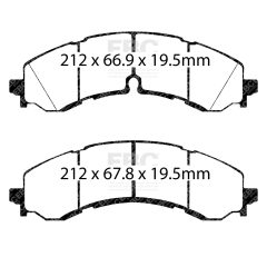 EBC Brakes ED93126 — Plăcuțe de frână disc