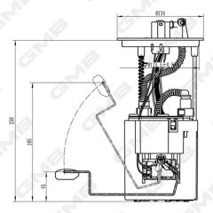 GMB GFPS-090A — Modul alimentare combustibil
