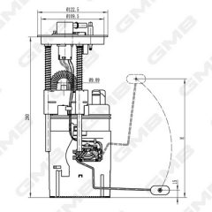 GMB GFPS-137A — Modul alimentare combustibil