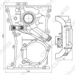 GMB GOAS-112A — Pompă de ulei motor
