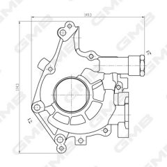 GMB GOAS-116A — Pompă de ulei motor