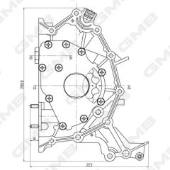 GMB GOAS-163A — Pompă de ulei motor
