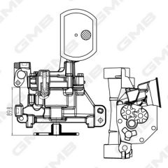 GMB GOAS-58A — Pompă de ulei motor