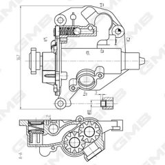 GMB GOAS-77A — Pompă de ulei motor