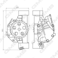 GMB GOAS-86A — Pompă de ulei motor