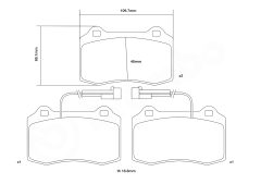 BREMBO 07.B314.39 — Plăcuțe de frână sport