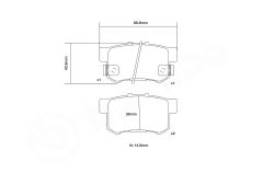 BREMBO 07.B315.05 — Колодки тормозные спортивные