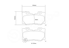 BREMBO 07.B315.40 — Plăcuțe de frână sport