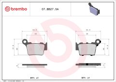 BREMBO 07BB275A — Plăcuțe de frână disc