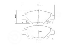 BREMBO 07.D435.55 — Колодки тормозные спортивные