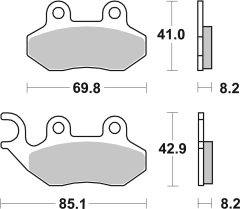 BREMBO 07005 — Колодки тормозные дисковые