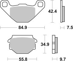 BREMBO 07014 — Колодки тормозные дисковые