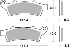 BREMBO 07045 — Колодки тормозные дисковые