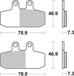 BREMBO 07057XS — Колодки тормозные дисковые
