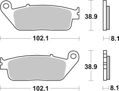 BREMBO 07074XS — Plăcuțe de frână disc