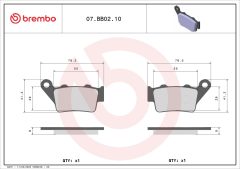 BREMBO 07BB0210 — Plăcuțe de frână disc